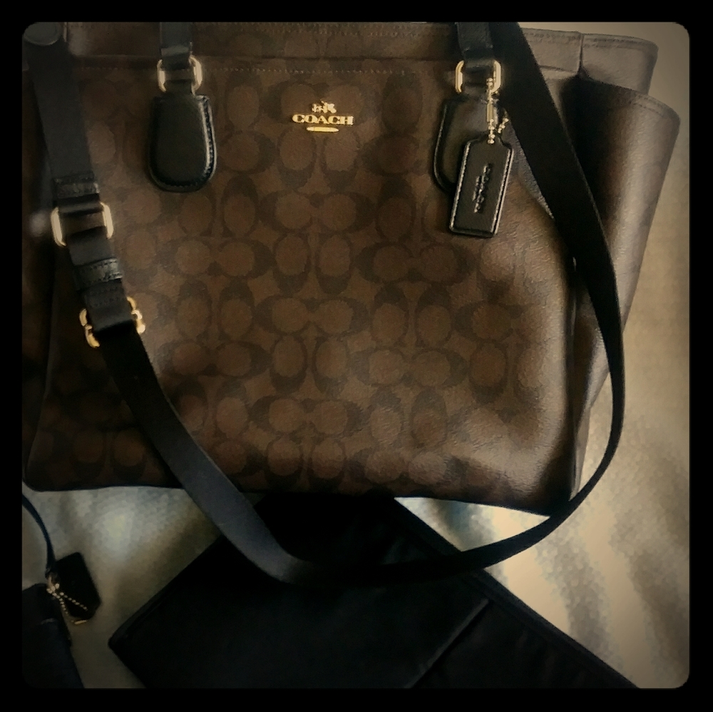 Coach Diaper bag or work tote. NEW